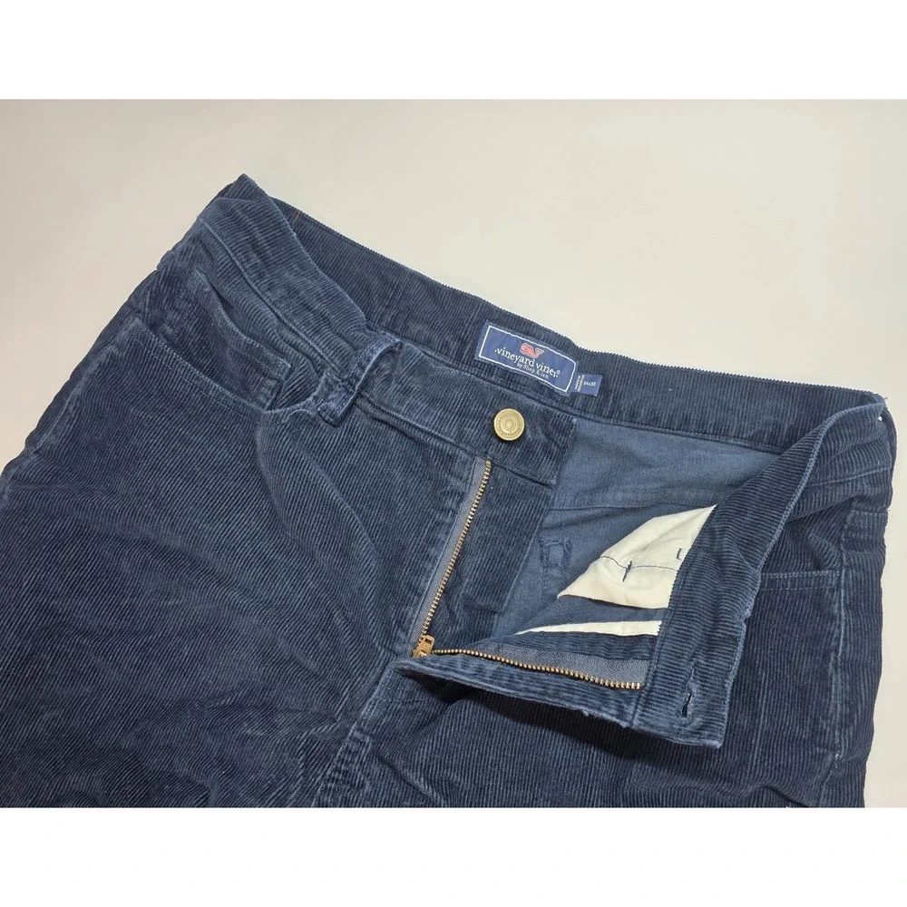 Vineyard Vines Mens Size 34x30 Blue Corduroy Pants
